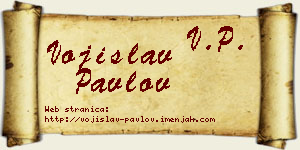 Vojislav Pavlov vizit kartica